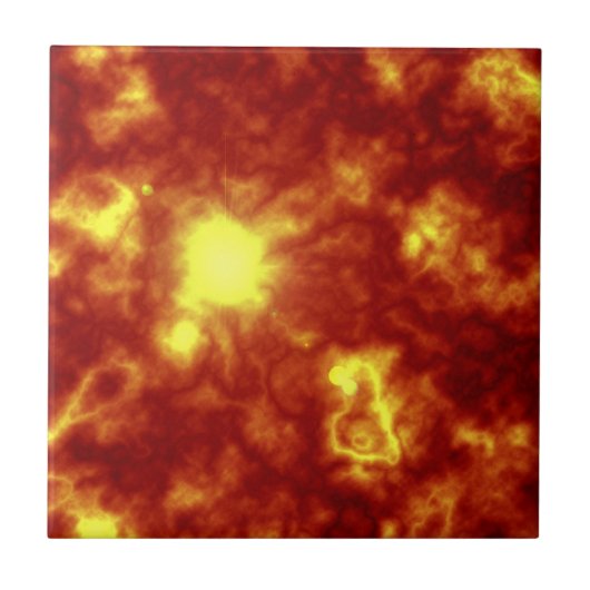 オレンジと黄色 タイル (正面)