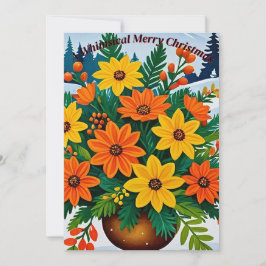 オレンジと黄色 招待状