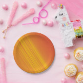 オレンジと黄金色のグラデーションデザイン ペーパープレート (パーティー)