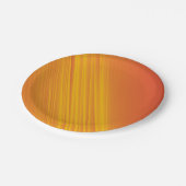 オレンジと黄金色のグラデーションデザイン ペーパープレート (アングル)