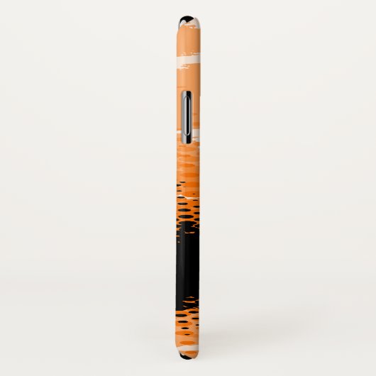 オレンジと黒のグラフィックアニマルプリントのiphoneケース Case-Mate iPhoneケース