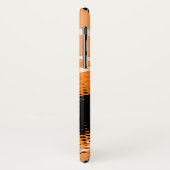 オレンジと黒のグラフィックアニマルプリントのiphoneケース Case-Mate iPhoneケース (裏面/左)