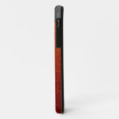 オレンジと黒のステンレス鋼メタル2 Case-Mate iPhoneケース (裏面/左)