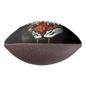 オレンジと黒のストライプ アメリカンフットボール (回転90)