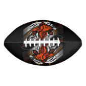 オレンジと黒のストライプ アメリカンフットボール (正面)