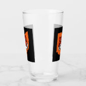 オレンジと黒のストライプ タンブラーグラス (左)