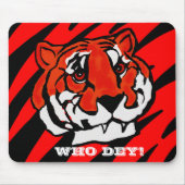 オレンジと黒のストライプ マウスパッド (正面)