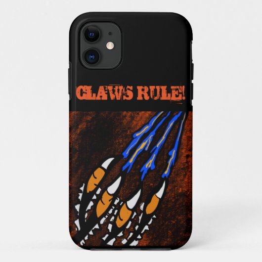 オレンジと黒のストライプ Case-Mate iPhoneケース (裏面)