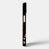 オレンジと黒のストライプ Case-Mate iPhoneケース (裏面 / 右)