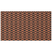 オレンジと黒のダイヤモンドパターン テーブルクロス (正面(横))