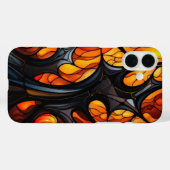 オレンジと黒のハロウィン不気味の木の色合い Case-Mate iPhoneケース (裏面 (横))