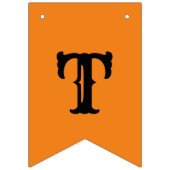 オレンジと黒のハロウィーンをトリックまたは治療する バンティングフラッグ (第2の旗)