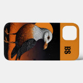 オレンジと黒の不気味なハロウィンカモメ Case-Mate iPhoneケース (裏面 (横))
