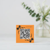 オレンジと黒の弓レジストリQRコード エンクロージャーカード (スタンド正面)