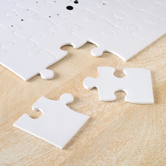 オレンジと黒の怒ったヘビ皮肉引用文 ジグソーパズル (側面)