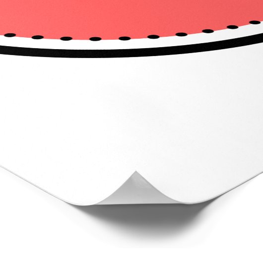 オレンジと黒の怒ったヘビ皮肉引用文 ポスター (角)