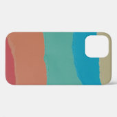オレンジと黒の抽象芸術絵画の Case-Mate iPhoneケース (裏面 (横))