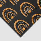 オレンジと黒の虹のこうもりブラックハロウィーン 薄葉紙 (詳細)