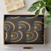 オレンジと黒の虹のこうもりブラックハロウィーン 薄葉紙 (ギフト)