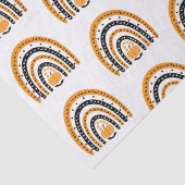 オレンジと黒の虹のこうもりホワイトハロウィーン 薄葉紙 (詳細)