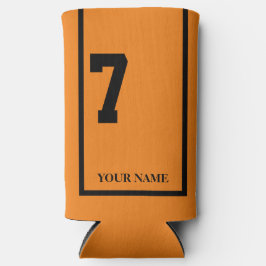 オレンジと黒馬7サドルクロスカスタム スリム缶クーラー