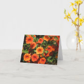 オレンジによってはメッセージカードが開花します カード (黄色い花)