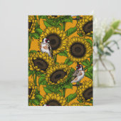 オレンジにヒマワリと金魚 (スタンド正面)