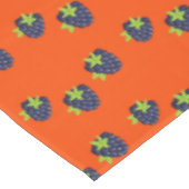 オレンジにブルーベリーのフルーツパターン テーブルクロス (アングル)