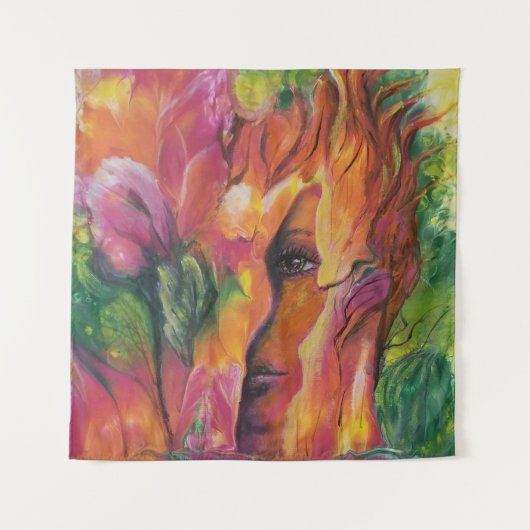 オレンジにブレンド タペストリー (正面)