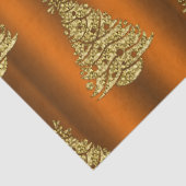 オレンジに咲くゴールデンクリスマスツリー 薄葉紙 (詳細)