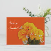 オレンジに咲く黄色の花 招待状 (スタンド正面)