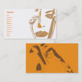 オレンジに考えること-ビジネス 名刺 (正面/裏面)