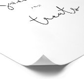 オレンジのお菓子やお菓子ベビーシャワー ポスター (角)