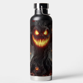 オレンジのかぼちゃのハロウィンツリー おばけで怖い ウォーターボトル