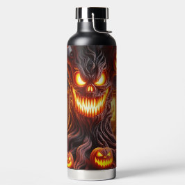 オレンジのかぼちゃのハロウィンツリー SPOOKY SCARY HALLOWEEN ウォーターボトル
