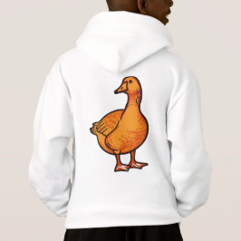 オレンジのアヒルの子供用Tシャツ - かわいい動物柄