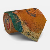 オレンジのアーチ、ジェルプリントアート作品 ネクタイ (ロール)