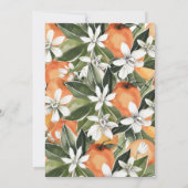 オレンジのウェディングシャワー招待状, サザンウェディング 招待状 (裏面)