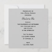 オレンジのガーベラダイシーのブライダルシャワー 招待状 (裏面)