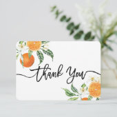 オレンジのキューティーズ感謝カード サンキューカード (スタンド正面)