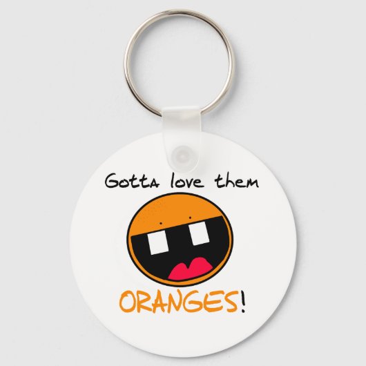 オレンジのキーチェーン キーホルダー (正面)