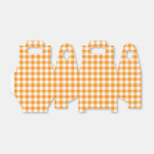オレンジのギンガム フェイバーボックス (折り畳みなし)