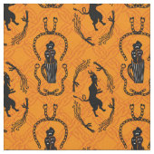 オレンジのクランプス ファブリック (クローズアップ)