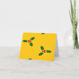 オレンジのクリスマスのホーリー カード
