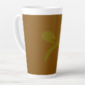 オレンジのグッドデイマグカップ カフェラテマグ (左アングル)