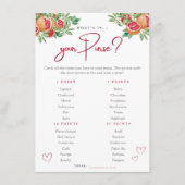 オレンジのグリーン | 財布の中身は何？シャワーパーティゲーム エンクロージャーカード (正面)