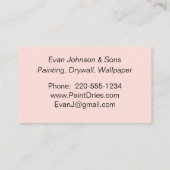 オレンジのサン絵を描プル 名刺 (裏面)