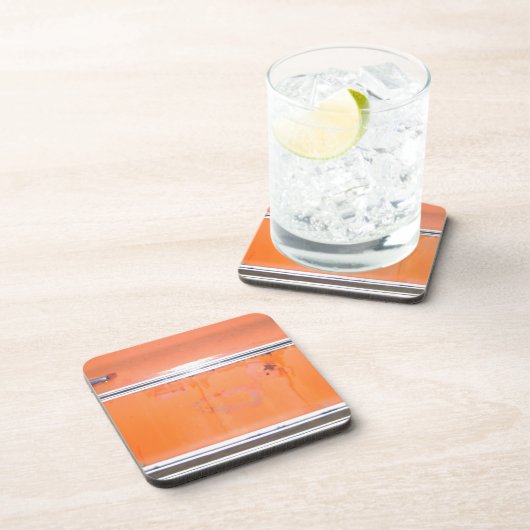 オレンジのシェビートラックドア コースター (右側)