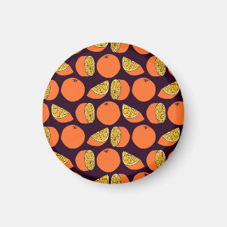 オレンジのシームレスなパターン、ヴィンテージテクスチャ。 マグネット