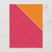 オレンジのスライス2抽象デザイン ポストカード (正面)